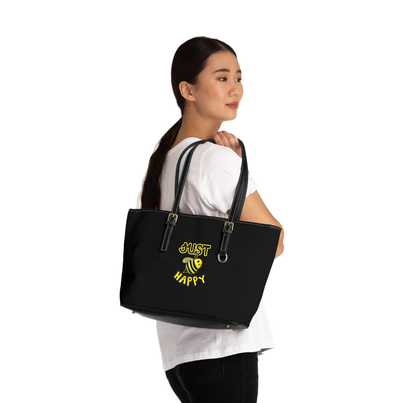 PU Leather Shoulder Bag - JBH Original (Black)
