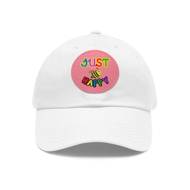 Dad Hat with Leather Patch (Round) - JBH Multi-Color Original
