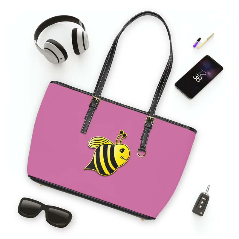 PU Leather Shoulder Bag - JBH Bee (Light Pink)