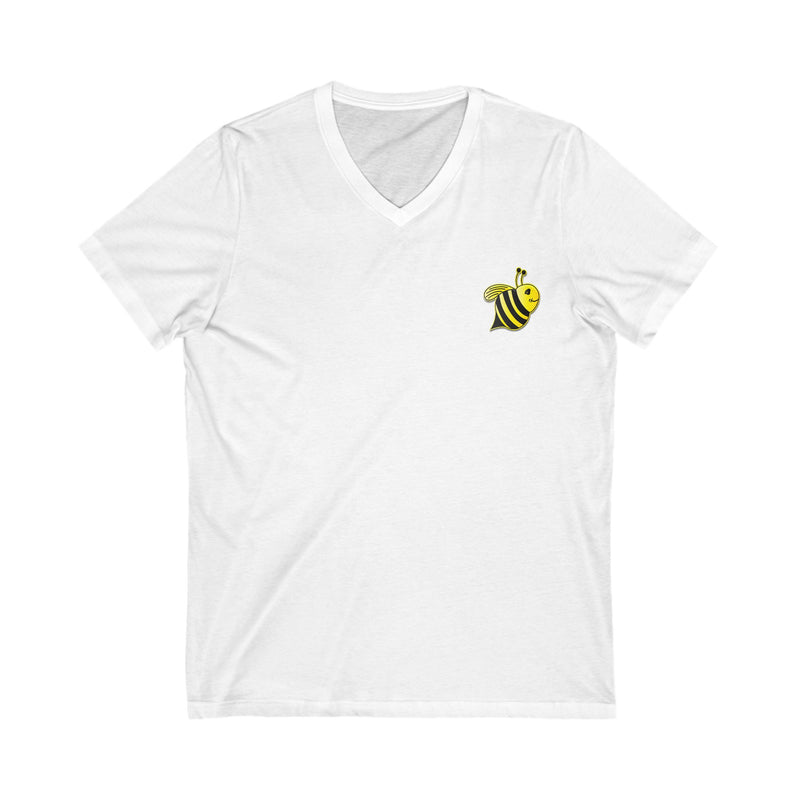 Unisex Jersey Short Sleeve V-Neck Tee - JBH Bee