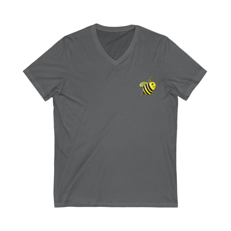 Unisex Jersey Short Sleeve V-Neck Tee - JBH Bee