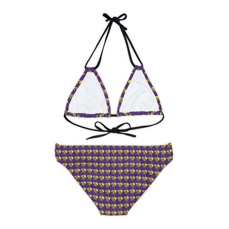 Strappy Bikini Set - JBH Bee (Purple)