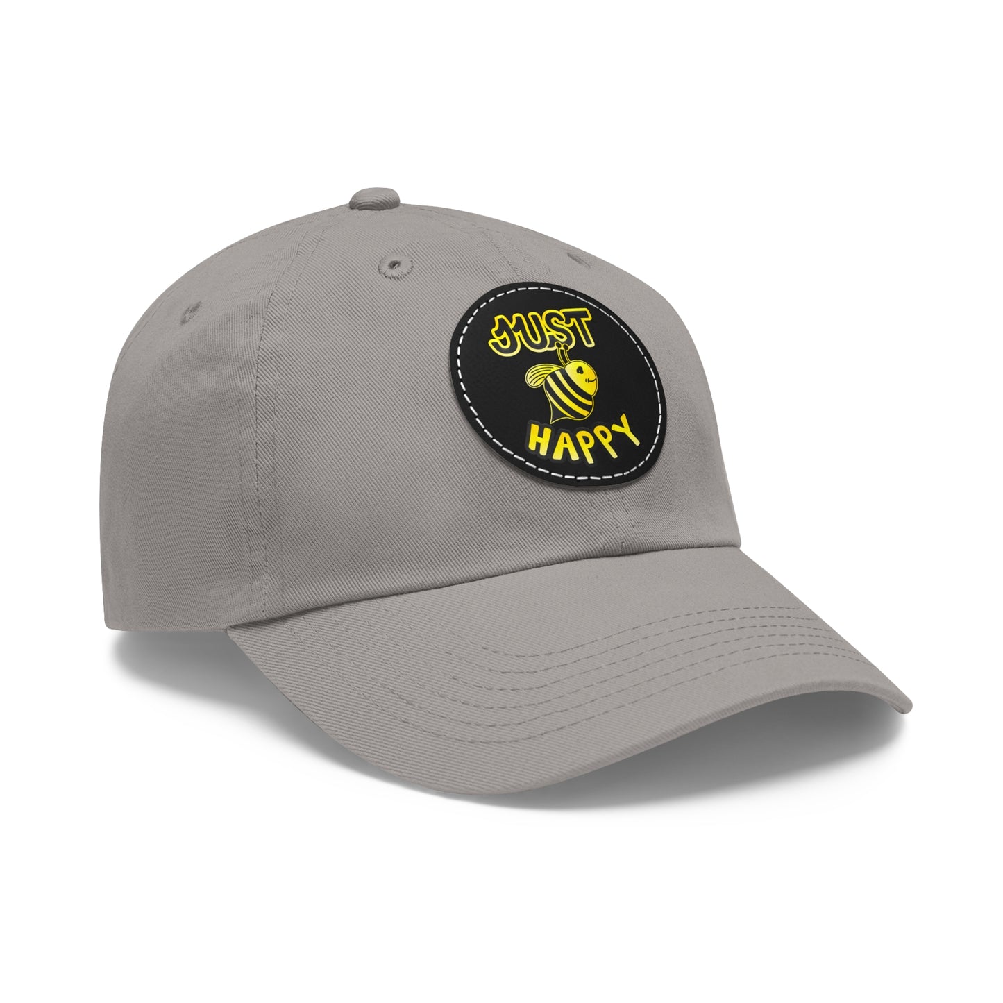 Dad Hat with Leather Patch (Round) - JBH Original