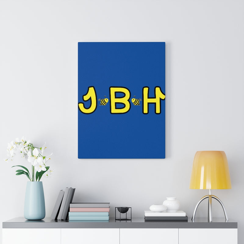Blue Canvas Gallery Wraps - JBH Yellow