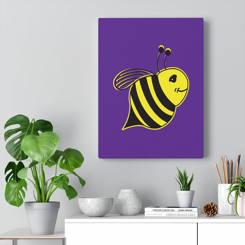 Purple Canvas Gallery Wraps - Bee