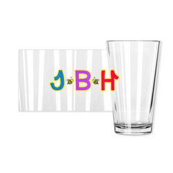Pint Glasses - JBH Multicolor Bee