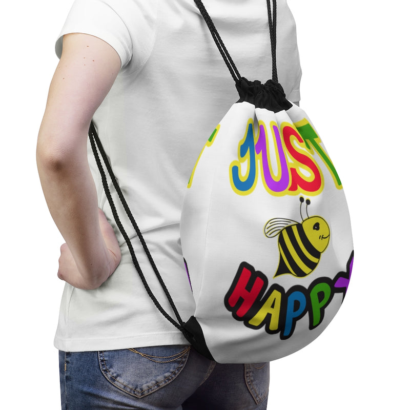 White - Drawstring Bag - JBH Multi - Color