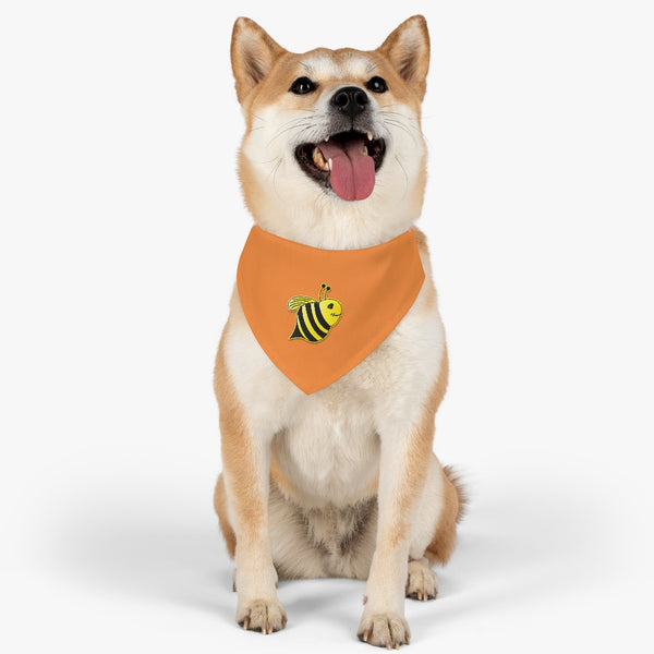Pet Bandana Collar - Bee (Orange)