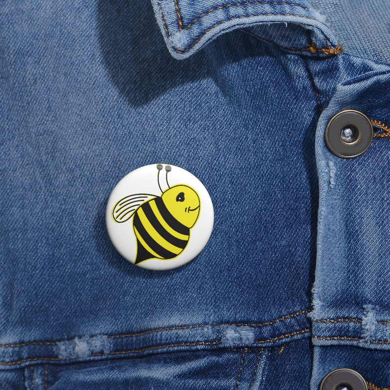 Custom Pin Buttons - Bee