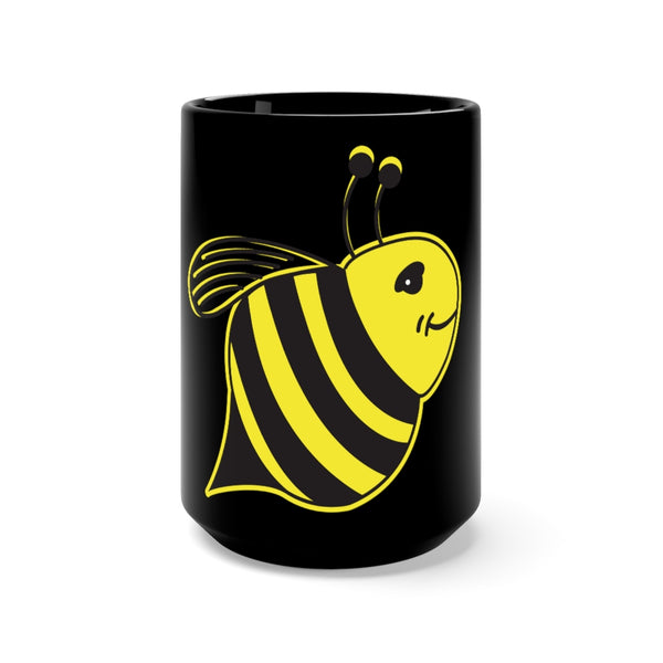 Black Mug 15oz - Bee