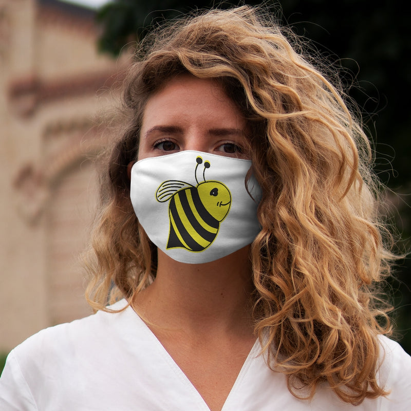 Snug-Fit Polyester Face Mask - Bee