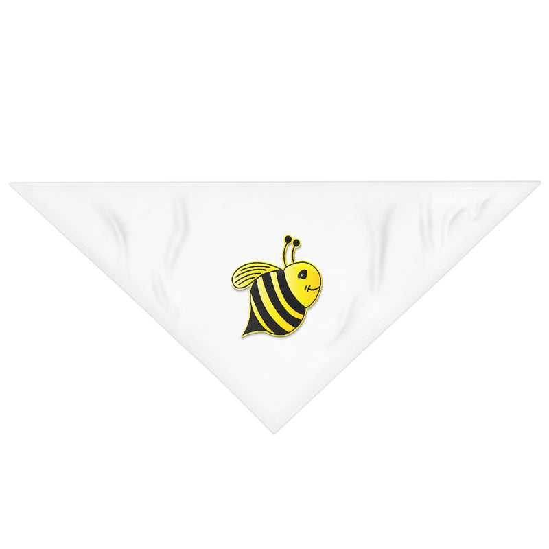 Pet Bandana - Bee (White)