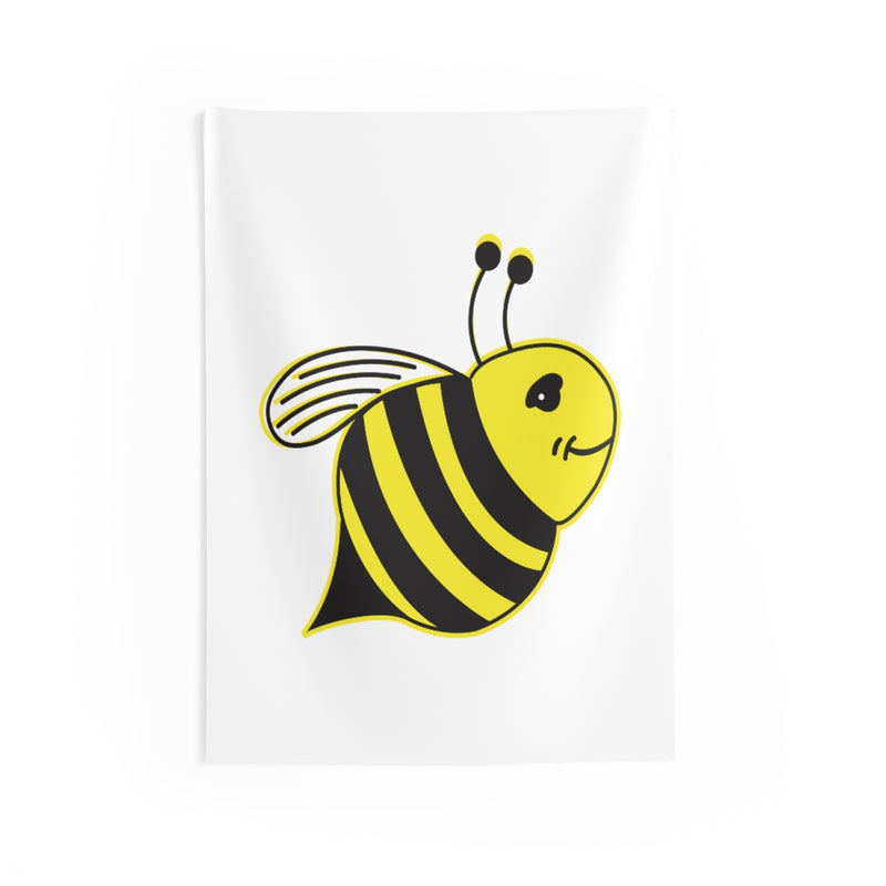 White - Indoor Wall Tapestries - Bee