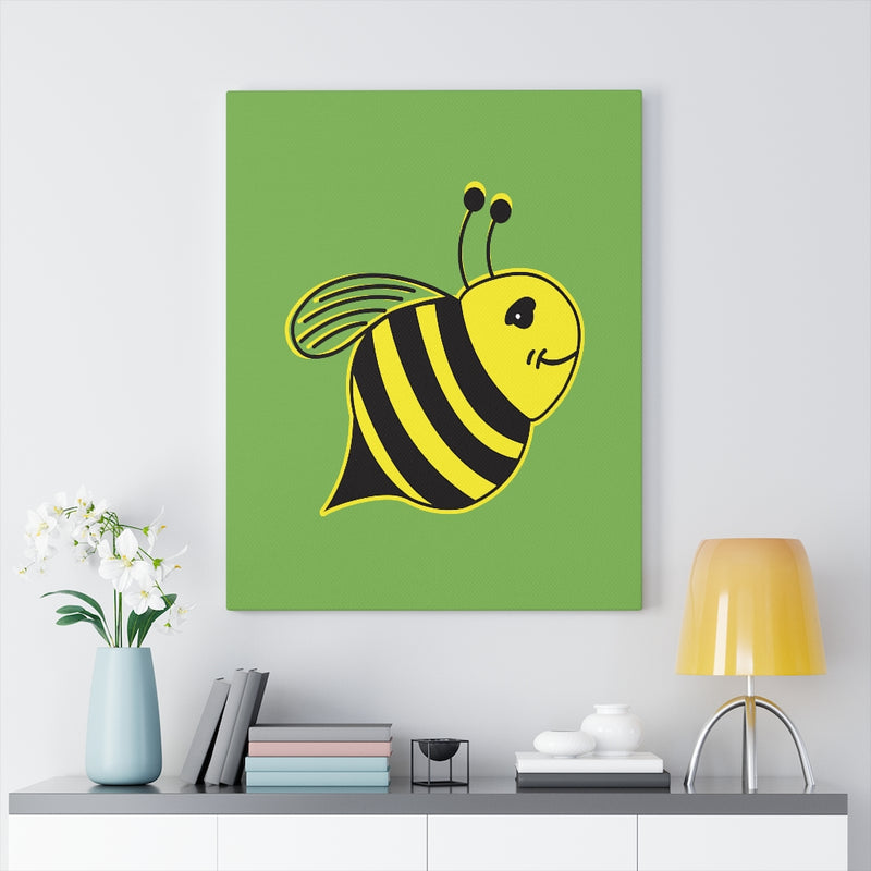 Green Canvas Gallery Wraps - Bee