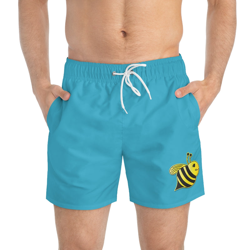 Swim Trunks - Bee (Turquoise)