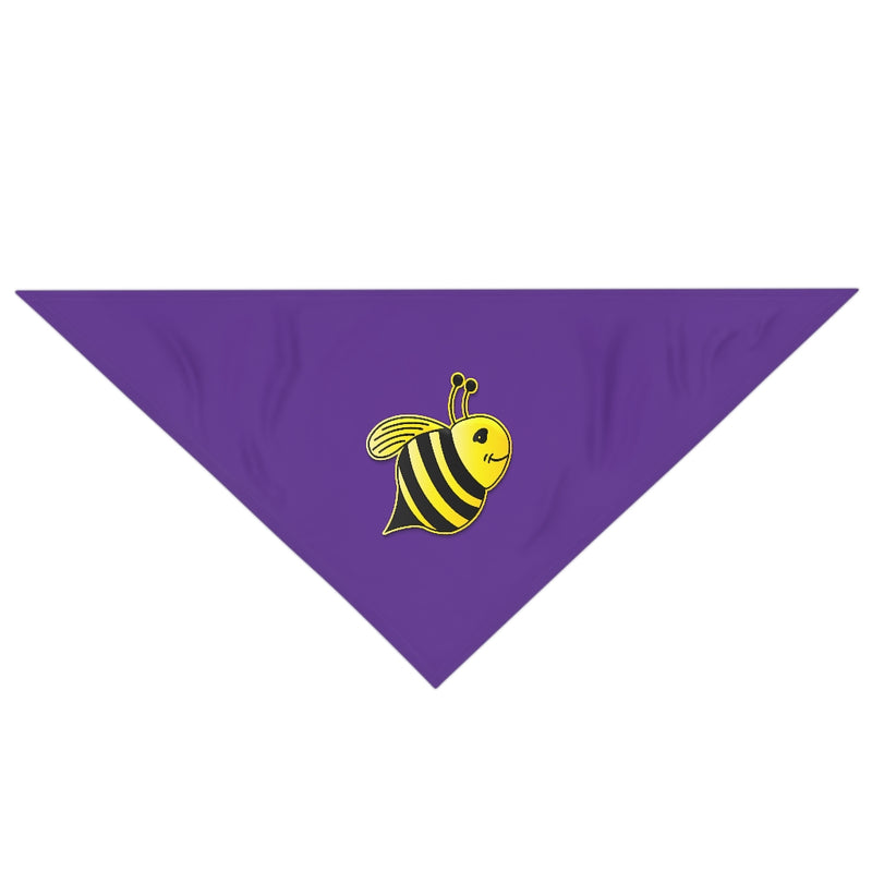 Pet Bandana - Bee (Purple)