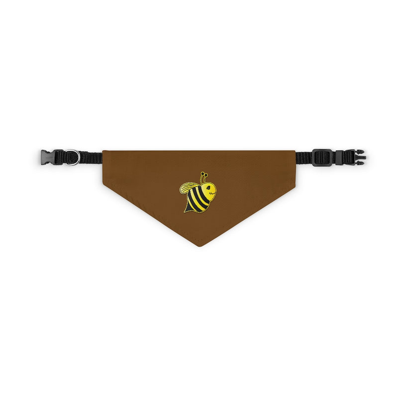 Pet Bandana Collar - Bee (Brown)