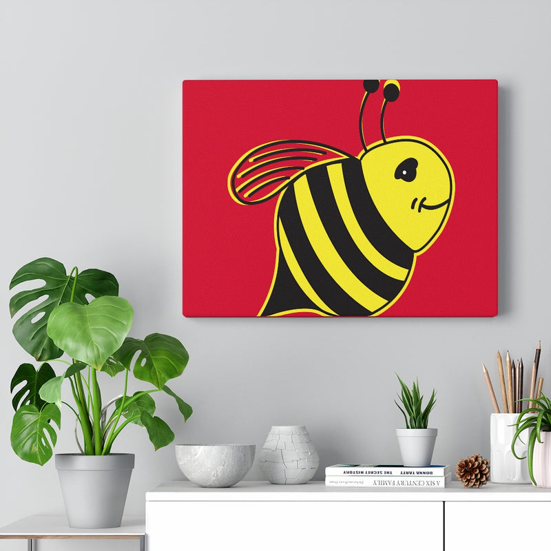 Red Canvas Gallery Wraps - Bee