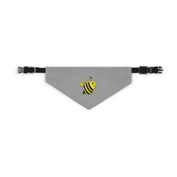 Pet Bandana Collar - Bee (Grey)