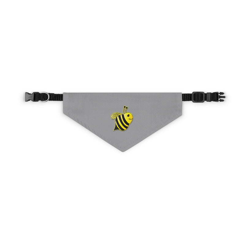 Pet Bandana Collar - Bee (Grey)