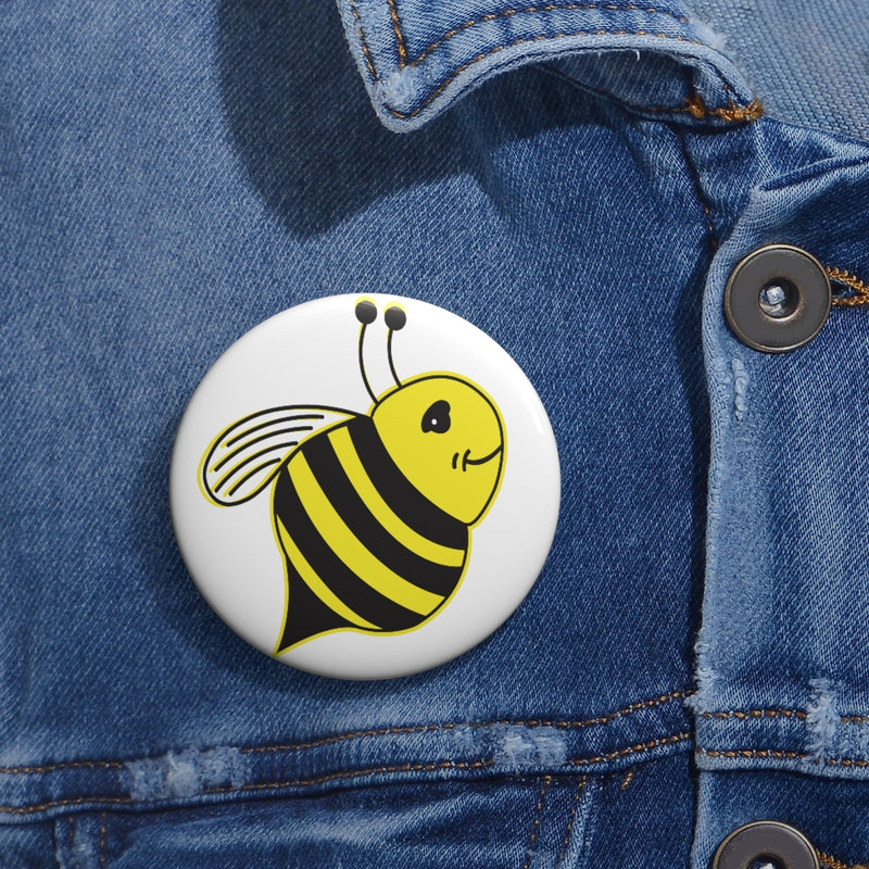 Custom Pin Buttons - Bee
