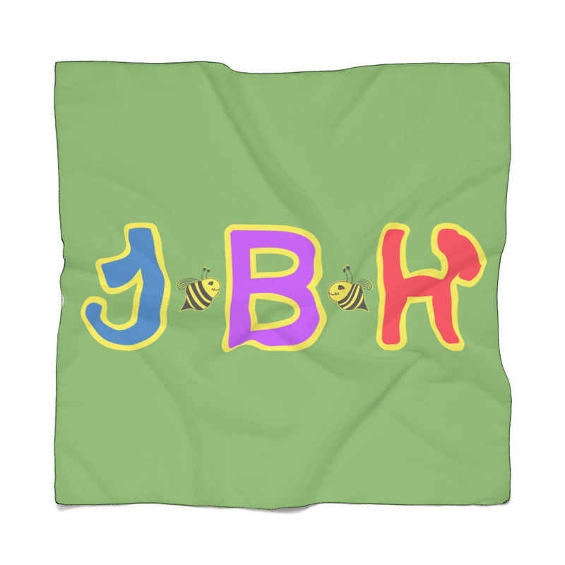 Green Poly Scarf - JBH Multicolor