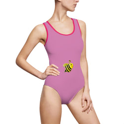 Women's Classic One-Piece Swimsuit - Bee