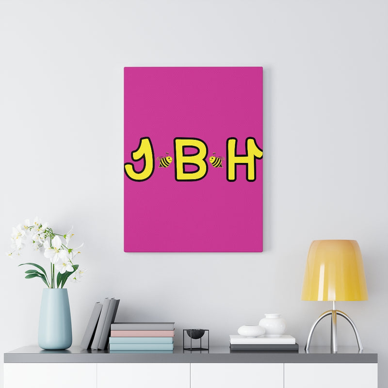 Dark Pink Canvas Gallery Wraps - JBH Yellow