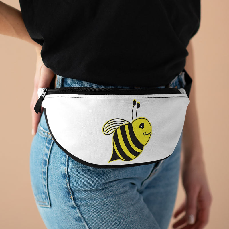 White - Fanny Pack - Bee