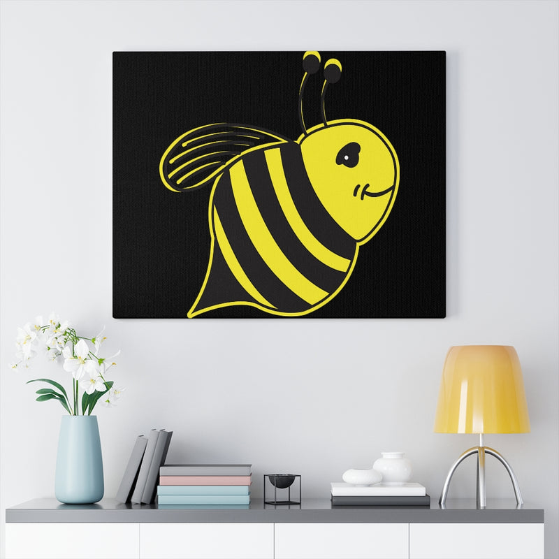 Black Canvas Gallery Wraps - Bee
