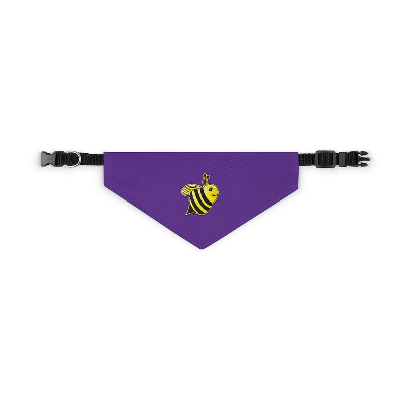 Pet Bandana Collar - Bee (Purple)
