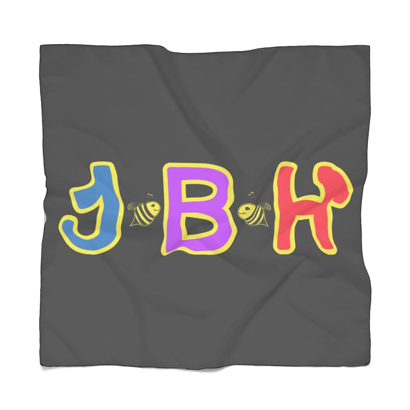 Black Poly Scarf - JBH Multicolor
