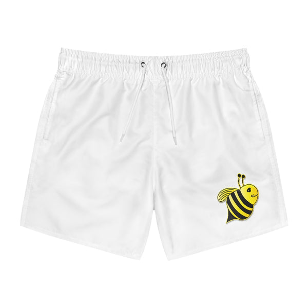 Swim Trunks - Bee (White)