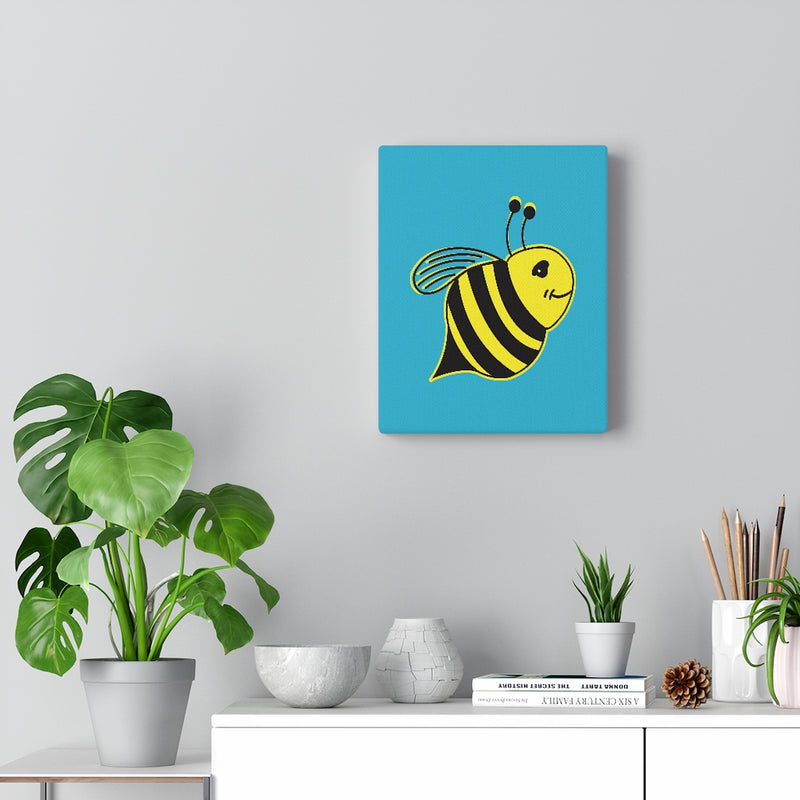 Turquoise Canvas Gallery Wraps - Bee