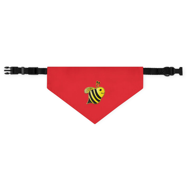 Pet Bandana Collar - Bee (Red)
