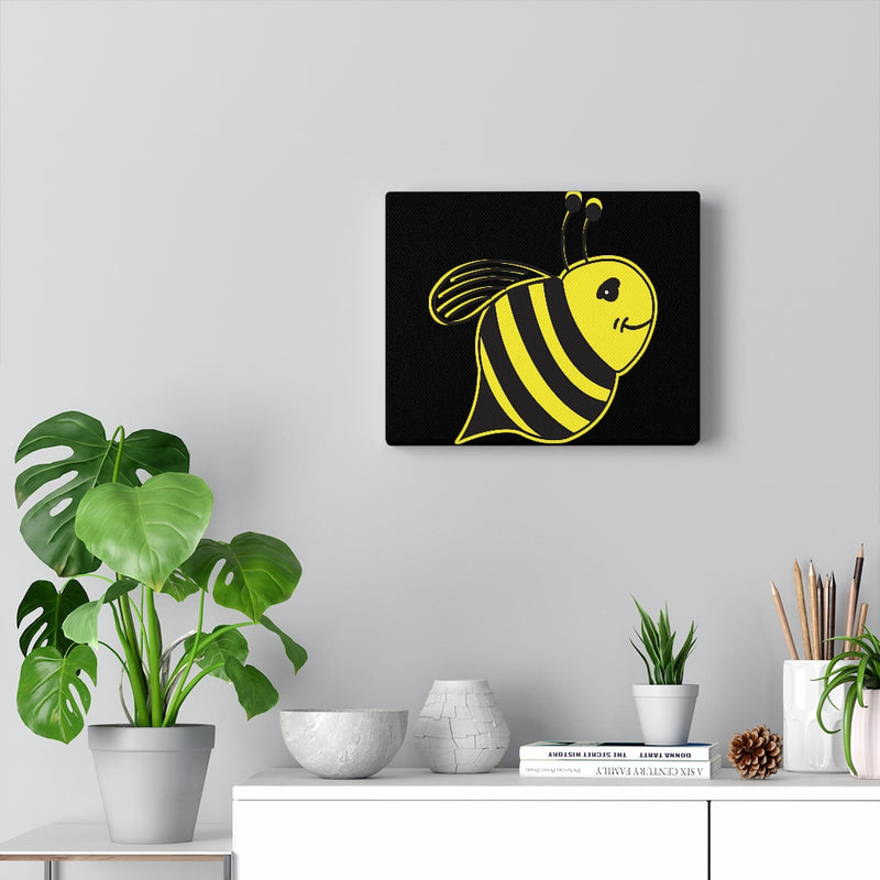 Black Canvas Gallery Wraps - Bee