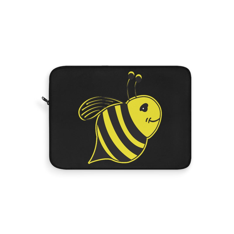 Black Laptop Sleeve - Bee