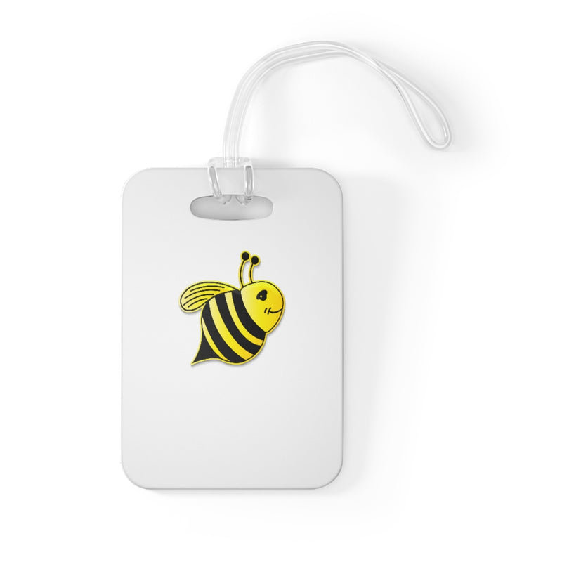 White Bag Tag - Bee